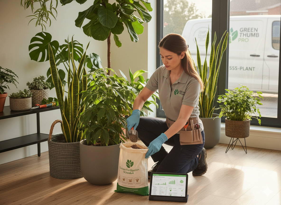 Customized fertilization programs for plants